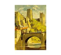 Wee Blue Coo Painting Bridge Architecture Cathedral Durham Wall Art Print
