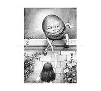 Wee Blue Coo Painting Carrol Alice Looking Glass Newell Humpty Dumpty Wall Art Print