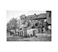 Wee Blue Coo Painting City Frankfurt Becker Ulrichstein Ruins Wall Art Print