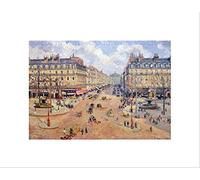 Wee Blue Coo PAINTING CITYSCAPE PARIS PISSARRO AVENUE DE L'OPERA FRAMED ART PRINT B12X12629