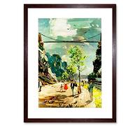 Wee Blue Coo Painting Clifton Bridge Bristol UK Brunel Picture Framed Wall Art Print