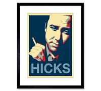 Wee Blue Coo PAINTING COMEDY HERO WILLIAM MELVIN BILL HICKS FRAMED PRINT F97x11464