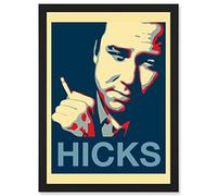 Painting Comedy Hero William Melvin Bill Hicks Hope Style Artwork Framed Wall Art Print A4 Artery8 Black One Size