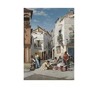 Wee Blue Coo Painting De Guimbarda Ring Shaped Pastry Sellers Wall Art Print