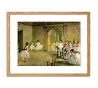 Wee Blue Coo Painting Degas Hall Opera Ballet Rue Peletier Framed Wall Art Print