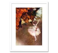 Wee Blue Coo Painting Degas Prima Ballerina Old Master Framed Wall Art Print