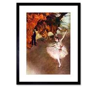 Wee Blue Coo Painting Degas Prima Ballerina Old Master Framed Wall Art Print