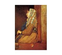 Wee Blue Coo Painting Degas Roman Beggar Woman 1857 Old Master Wall Art Print