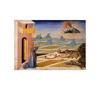 Wee Blue Coo Painting Di Paolo St Clair Rescuing Mauled Child Wall Art Print