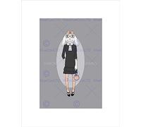 Wee Blue Coo Painting Drawing Fashion Animals Polks Dot Bunny Wall Art Print