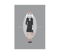 Wee Blue Coo Painting Drawing Fashion Animals Polks Dot Bunny Wall Art Print