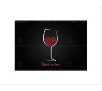 Wee Blue Coo Painting Drawing Food Drink Drunk Love Wine Red Wall Art Print