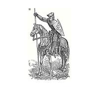 Wee Blue Coo Painting Drawing Military Viollet-le-duc Medieval Knight Wall Art Print