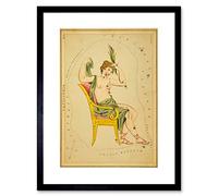 Wee Blue Coo Painting Drawing Star Map Cassiopeia Constellation Framed Wall Art Print