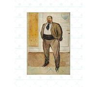 Wee Blue Coo Painting Edvard Munch Consul Christen Sandberg Wall Art Print