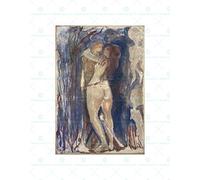 Wee Blue Coo Painting Edvard Munch Death And Life Wall Art Print