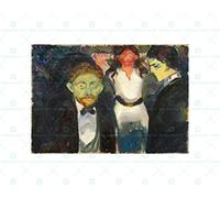 Wee Blue Coo Painting Edvard Munch Jealousy Wall Art Print