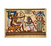 Wee Blue Coo Painting Egyptian Mural Pharaoh Queen Archery Arrow Bow Wall Art Print