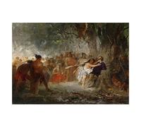 Wee Blue Coo Painting Engel Pocahontas Saves Captain Smith Wall Art Print