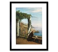 Wee Blue Coo Painting Exterior Study Gogarten Monk Amalfi Coast Framed Wall Art Print