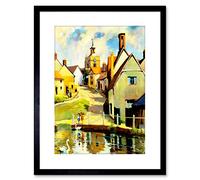 Wee Blue Coo PAINTING FINCHINGFIELD ESSEX ST JOHN BAPTIST CHURCH FRAMED PRINT F97X5075