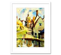 Wee Blue Coo PAINTING FINCHINGFIELD ESSEX ST JOHN BAPTIST CHURCH FRAMED PRINT F97X5075