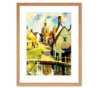 Wee Blue Coo PAINTING FINCHINGFIELD ESSEX ST JOHN BAPTIST CHURCH FRAMED PRINT F97X5075