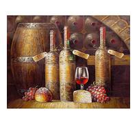 Wee Blue Coo Painting Food Drink Kitchen Wine Cellar Art Print Poster Wall Decor 12X16 Inch