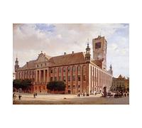 Wee Blue Coo Painting Gaertner German City Hall Thorn Old Master Wall Art Print