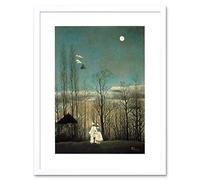 Wee Blue Coo Painting Henri Rousseau A Carnival Evening Framed Wall Art Print