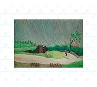 Wee Blue Coo Painting Henri Rousseau Un Matin De Pluie Wall Art Print