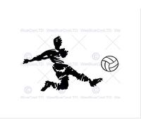 Wee Blue Coo Painting Illustration Abstract Sport Football Player Wall Art Print