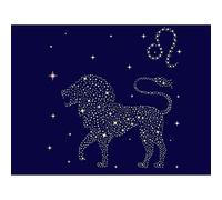 Wee Blue Coo Painting Illustration Zodiac Star Sign Leo Lion Art Print Poster Wall Decor 12X16 Inch