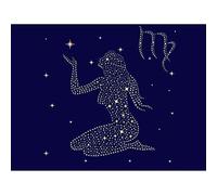Wee Blue Coo Painting Illustration Zodiac Star Sign Virgo Virgin Art Print Poster Wall Decor 12X16 Inch
