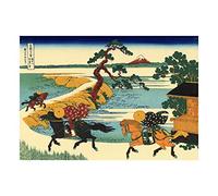 Wee Blue Coo Painting Japan Katsushika Thirty Six Views Fuji Old Master Wall Art Print