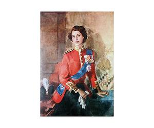Wee Blue Coo Painting Kanelba Queen Elizabeth II England Picture Wall Art Print