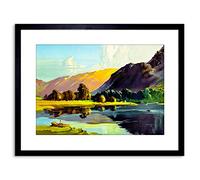 Wee Blue Coo Painting Lake District Cumbria England Scenic Framed Wall Art Print