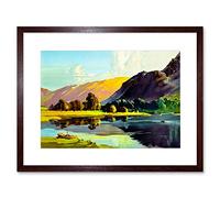 Wee Blue Coo Painting Lake District Cumbria England Scenic Framed Wall Art Print