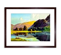 Wee Blue Coo Painting Lake District Cumbria England Scenic Framed Wall Art Print