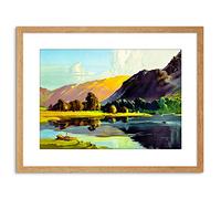 Wee Blue Coo Painting Lake District Cumbria England Scenic Framed Wall Art Print