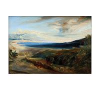 Wee Blue Coo Painting Landscape Impression Blechen Italian Bay Wall Art Print