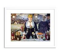 Wee Blue Coo PAINTING MANET BAR FOLIES-BERGERE OLD MASTER FRAMED PICTURE ART PRINT F97X8886