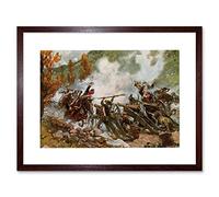 Wee Blue Coo Painting Military Kossak Battle Somosierra Framed Wall Art Print