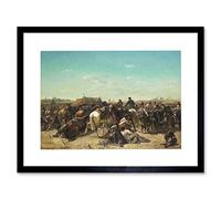 Wee Blue Coo Painting Military Schreyer Ottoman Encampment Framed Wall Art Print