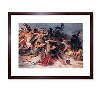 Wee Blue Coo Painting Military Tushaus Roman German Battle Rhine Framed Wall Art Print