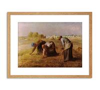 Wee Blue Coo Painting Millet Les Glaneuses Gleaners Framed Wall Art Print