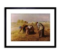Wee Blue Coo Painting Millet Les Glaneuses Gleaners Framed Wall Art Print