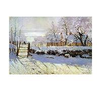 Wee Blue Coo Painting Monet Magpie Old Master Framed Wall Art Print