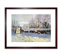 Wee Blue Coo Painting Monet Magpie Old Master Framed Wall Art Print
