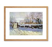 Wee Blue Coo Painting Monet Magpie Old Master Framed Wall Art Print